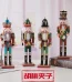 Wholesale Wood Nutcracker Soldier Pendant Ornament 30cm Christmas Gift Home Decoration Handmade Carved Figurine
