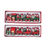 Wholesale Wooden Christmas Train Decoration Home Decor Gift Figurine - Image 5