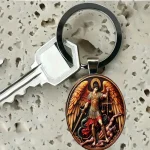 Wholesale Zinc Alloy Angel Keychain Religious Fashion Accessory Handmade Gift - Image 4