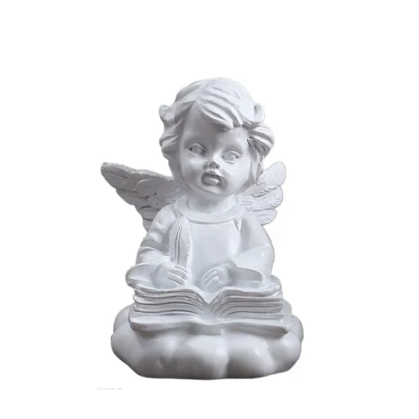 Wholesale Nordic Angel Figurine Sculpture Home Office Decoration Plastic Crafts Resin Style