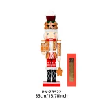 Wholesale Wooden Gingerbread Man Nutcracker Puppet Christmas Decoration Home Craft Ornament 35cm - Image 5