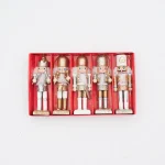 Wholesale 12cm Wooden Christmas Nutcracker Figurine Painted Soldier Ornament Set - Image 5