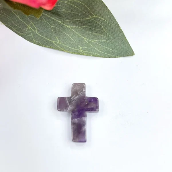 Wholesale Natural Stone Cross Pendant No Hole Charm DIY Jewelry Accessories Unisex