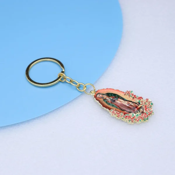 Catholic Virgin Metal Keychain Pendant Accessories Pendant Color, Zinc Alloy Jewelry Wholesale