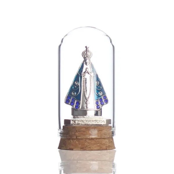 Wholesale Glass Virgin Mary Figurine Church Desktop Craft Religious Sculpture Home Decor