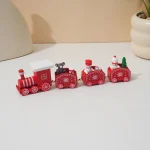 Wholesale Christmas Wooden Train Decoration DIY Assembly Toy Children Gift Home Decor - Image 3