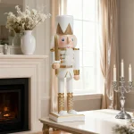 Wholesale Wooden Nutcracker Soldier Christmas Decoration Figurine Home Desktop Ornament
