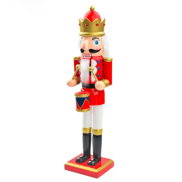 Wholesale Wood Nutcracker Soldier Christmas Decoration Figurine 38cm Holiday Party Ornament
