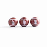 Wholesale Wood Sports Ball Beads Round Shape Loose Beads For DIY Bracelet Jewelry Making 16mm - Image 4