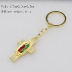 Alloy Metal Jewelry Accessories Color-retaining Micro-inlaid Enamel Parts Keychains & Bottle Openers - Image 4