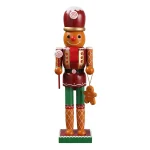 Wholesale Wood Nutcracker Figurine Christmas Decoration Handmade Carved Figurine Kids Toy Gift - Image 5