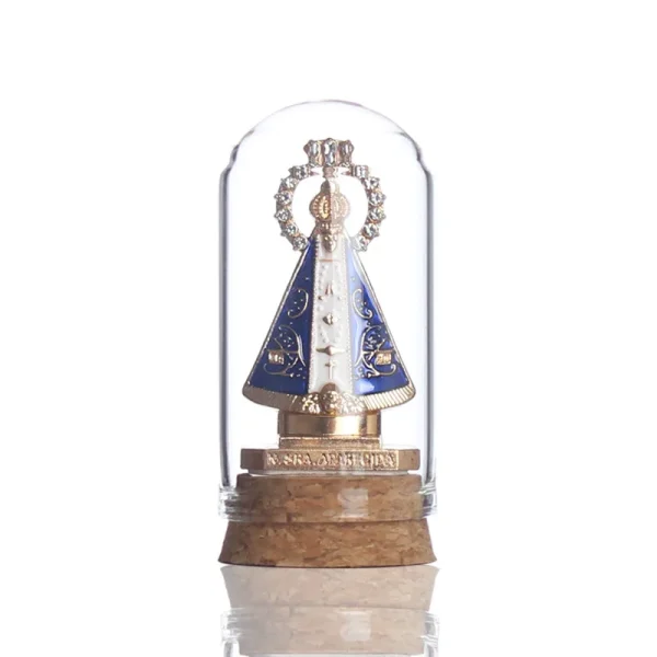 Wholesale Glass Virgin Mary Figurine Church Desktop Craft Religious Sculpture Home Decor