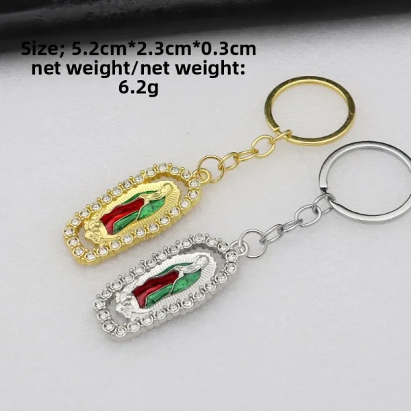 Alloy Metal Jewelry Accessories Color-retaining Micro-inlaid Enamel Parts Keychains & Bottle Openers