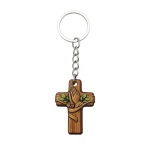 Wholesale Zinc Alloy Cross Keychain Prayer Hands Souvenir Gift Party Memorial - Image 5