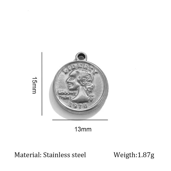 Wholesale Zinc Alloy Pendant Charm Necklace DIY Jewelry Accessories 18K Gold Plated