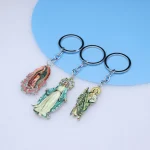 Catholic Virgin Metal Keychain Pendant Accessories Pendant Color, Zinc Alloy Jewelry Wholesale - Image 2