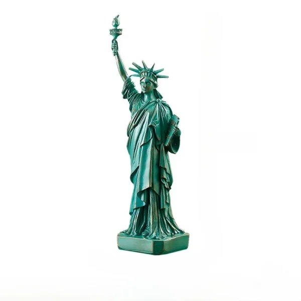 Wholesale Plastic Statue Liberty Figurine Home Office Decoration Shelf Decor Craft Gift
