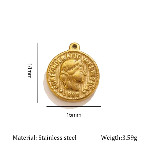 Wholesale Zinc Alloy Pendant Charm Necklace DIY Jewelry Accessories 18K Gold Plated