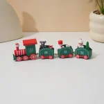 Wholesale Christmas Wooden Train Decoration DIY Assembly Toy Children Gift Home Decor - Image 4