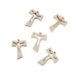 Tau Cross Franciscan Cross Saint Anthony's Hollow Cross Minimalist Cut Wooden Cross Accessories - Image 5