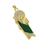 Catholic Alloy Metal Jewelry Accessories Color Retaining Micro-inlaid Enamel Jewelry Pendant Jewelry Accessories - Image 5