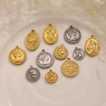 Wholesale Zinc Alloy Pendant Charm Necklace DIY Jewelry Accessories 18K Gold Plated - Image 3