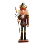 Wholesale 30cm Wood Nutcracker Soldier Figurine Vintage Christmas Home Decoration Handmade Painted - Image 4