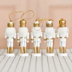Wholesale 13cm Wooden Nutcracker Soldier Christmas Hanging Ornament Music Drum Decoration DIY Gift - Image 3
