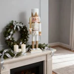 Wholesale Wooden Nutcracker Soldier Christmas Decoration Figurine Home Desktop Ornament - Image 3