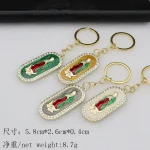 Alloy Metal Jewelry Accessories Color-retaining Micro-inlaid Enamel Parts Keychains & Bottle Openers - Image 3