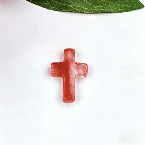 Wholesale Natural Stone Cross Pendant No Hole Charm DIY Jewelry Accessories Unisex