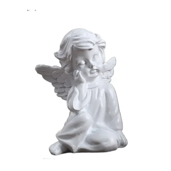 Wholesale Nordic Angel Figurine Sculpture Home Office Decoration Plastic Crafts Resin Style