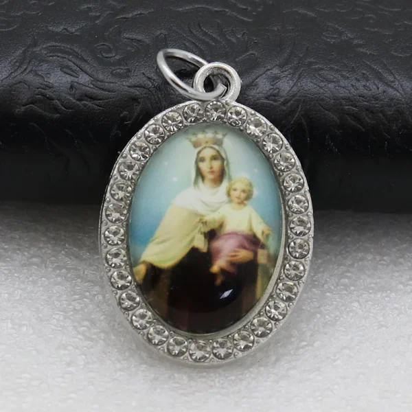 Catholic Character Keychain Religious Character Jewelry Keychain Accessories Metal Bottom Support Jewelry Accessories