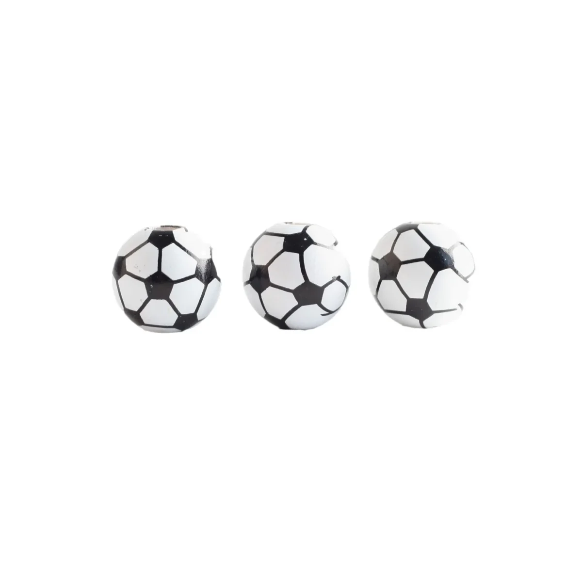Wholesale Wood Sports Ball Beads Round Shape Loose Beads For DIY Bracelet Jewelry Making 16mm - Image 3