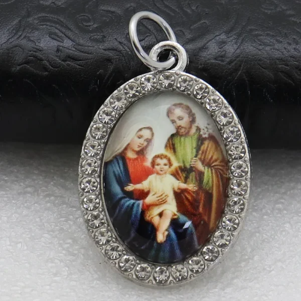 Catholic Character Keychain Religious Character Jewelry Keychain Accessories Metal Bottom Support Jewelry Accessories