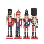 Wholesale Wooden Nutcracker Figurine Christmas Desktop Decoration Home Decor Gift Craft - Image 5
