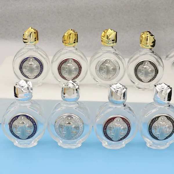 15Ml container rose holy water bottle transparent glass bottle packaging container jewelry other decorative ornaments