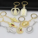 Alloy Metal Jewelry Accessories Color-retaining Micro-inlaid Enamel Parts Keychains & Bottle Openers - Image 2