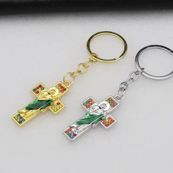 Catholic Alloy Metal Jewelry Accessories Color Retaining Micro-inlaid Enamel Jewelry Pendant Jewelry Accessories