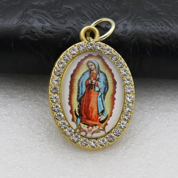 Catholic Character Keychain Religious Character Jewelry Keychain Accessories Metal Bottom Support Jewelry Accessories