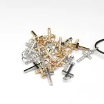Wholesale Zinc Alloy Rhinestone Pendant Charm Necklace DIY Jewelry Accessories Unisex - Image 4
