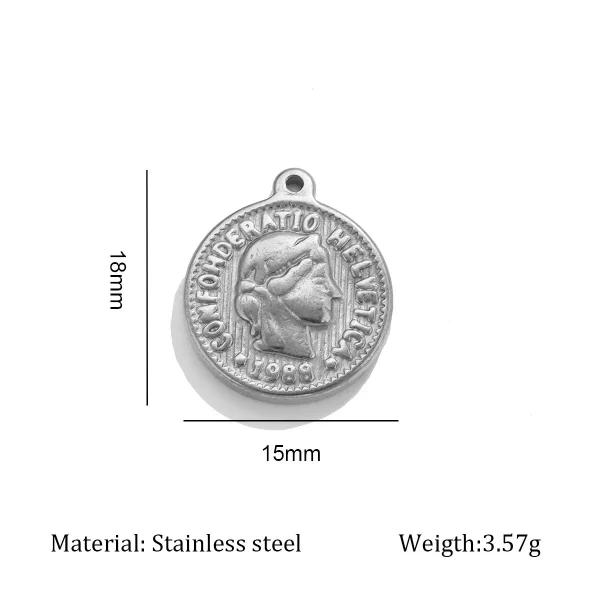 Wholesale Zinc Alloy Pendant Charm Necklace DIY Jewelry Accessories 18K Gold Plated