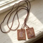 Catholic Scapulars Sacred Heart & Our Lady of Mt Carmel Embroidered Scapula Hand Sewn Brown Fabric Scapular Religious Gift - Image 5