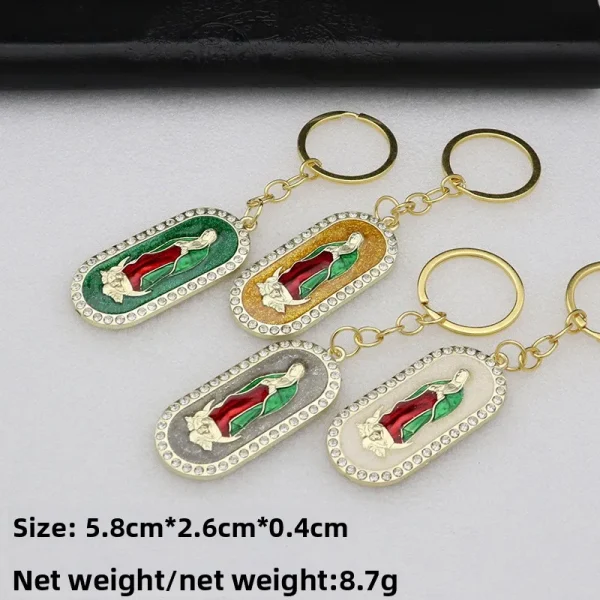 Alloy Metal Jewelry Accessories Color-retaining Micro-inlaid Enamel Parts Keychains & Bottle Openers