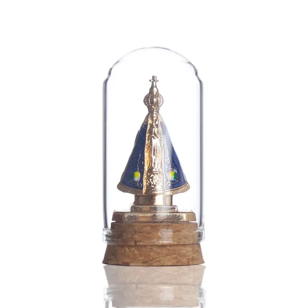 Wholesale Glass Virgin Mary Figurine Church Desktop Craft Religious Sculpture Home Decor