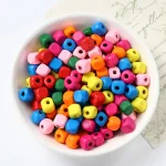 Wholesale Wood Square Beads 8 10mm Colorful Number Letter Beads for DIY Bracelet Jewelry Making - Image 5