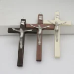 Retro cross pendant, home wall decoration pendant, solid wood pendant, foreign trade supply, jewelry - Image 2