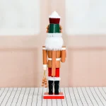Wholesale Wooden Gingerbread Man Nutcracker Puppet Christmas Decoration Home Craft Ornament 35cm - Image 2