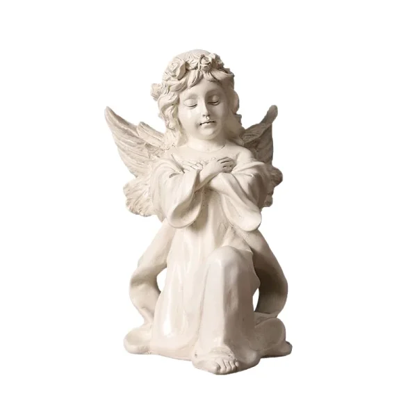 Wholesale Nordic Angel Figurine Sculpture Home Office Decoration Plastic Crafts Resin Style