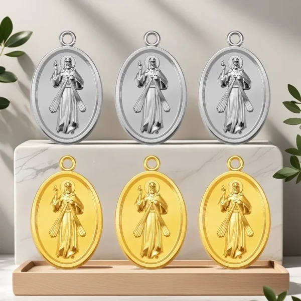 Wholesale Zinc Alloy Virgin Mary Pendant Charm Necklace Keychain Accessories Unisex